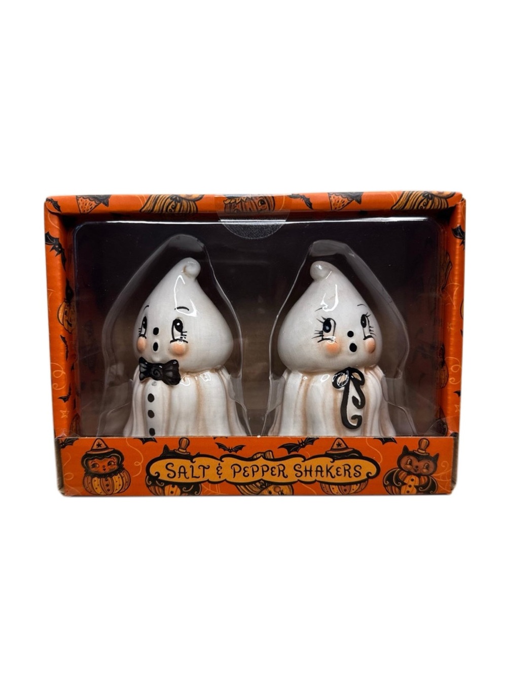 Johanna Parker Kooky Spooky Ghost Salt and Pepper Shaker Set